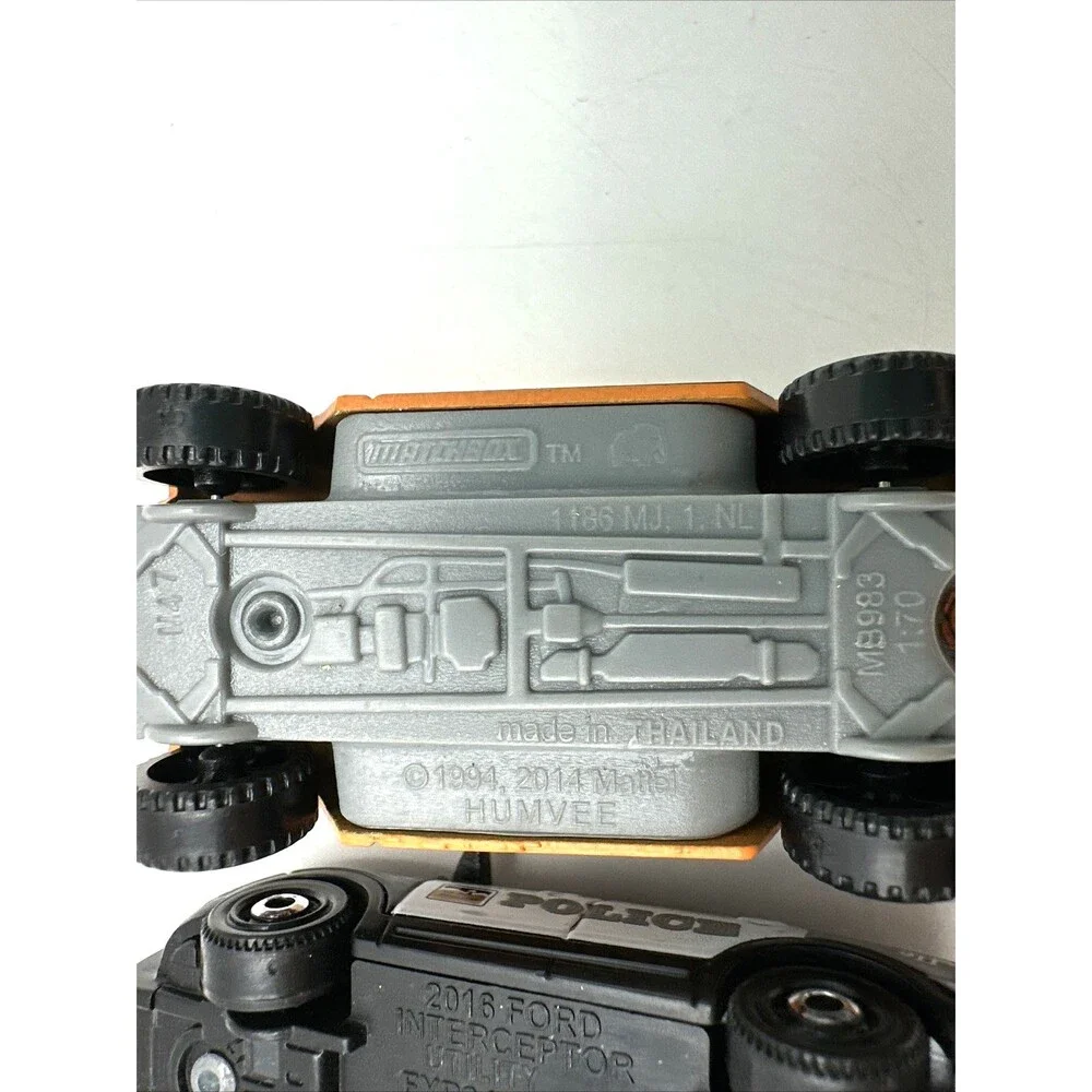 Lot of 3 Hot Wheels Diecast Humvee,Police SUV, Iron Man Gov'ner Made In Thailand